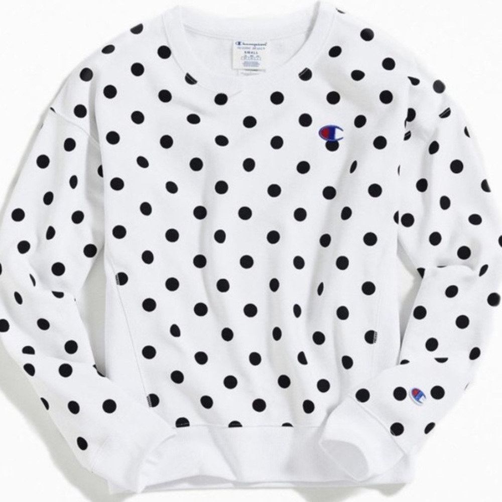 RARE- oversized polka dot sweatshirt